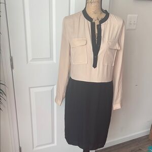 Elegant Black and Cream Women's Dress